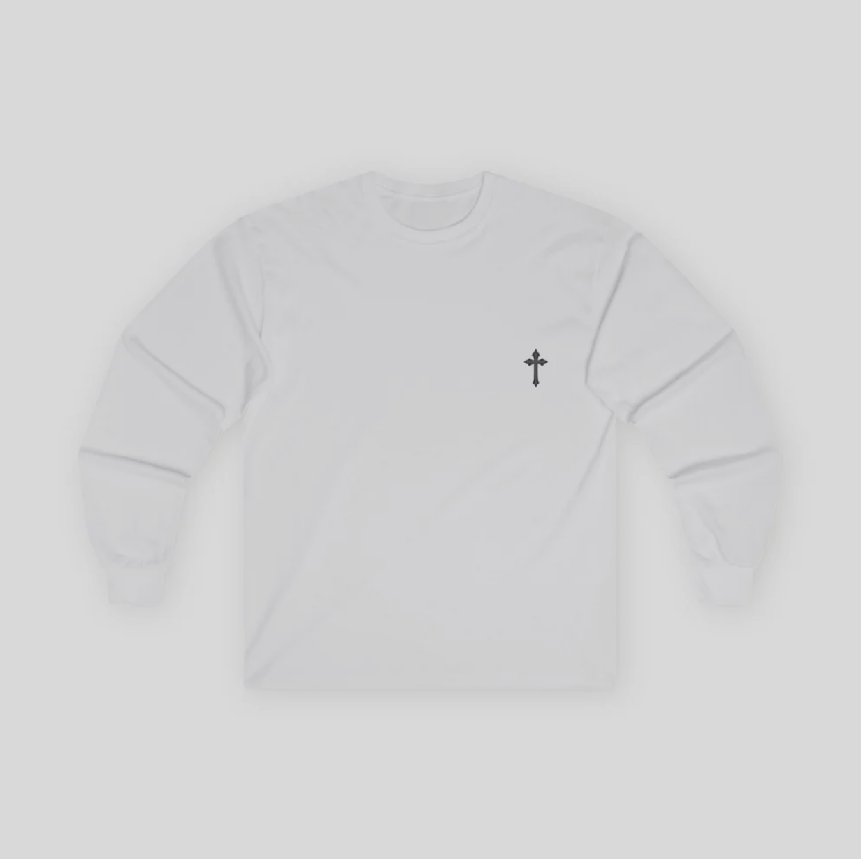 Matthew 5:44 "I Have No Enemies" - Long Sleeve Tee [Red/Gray]